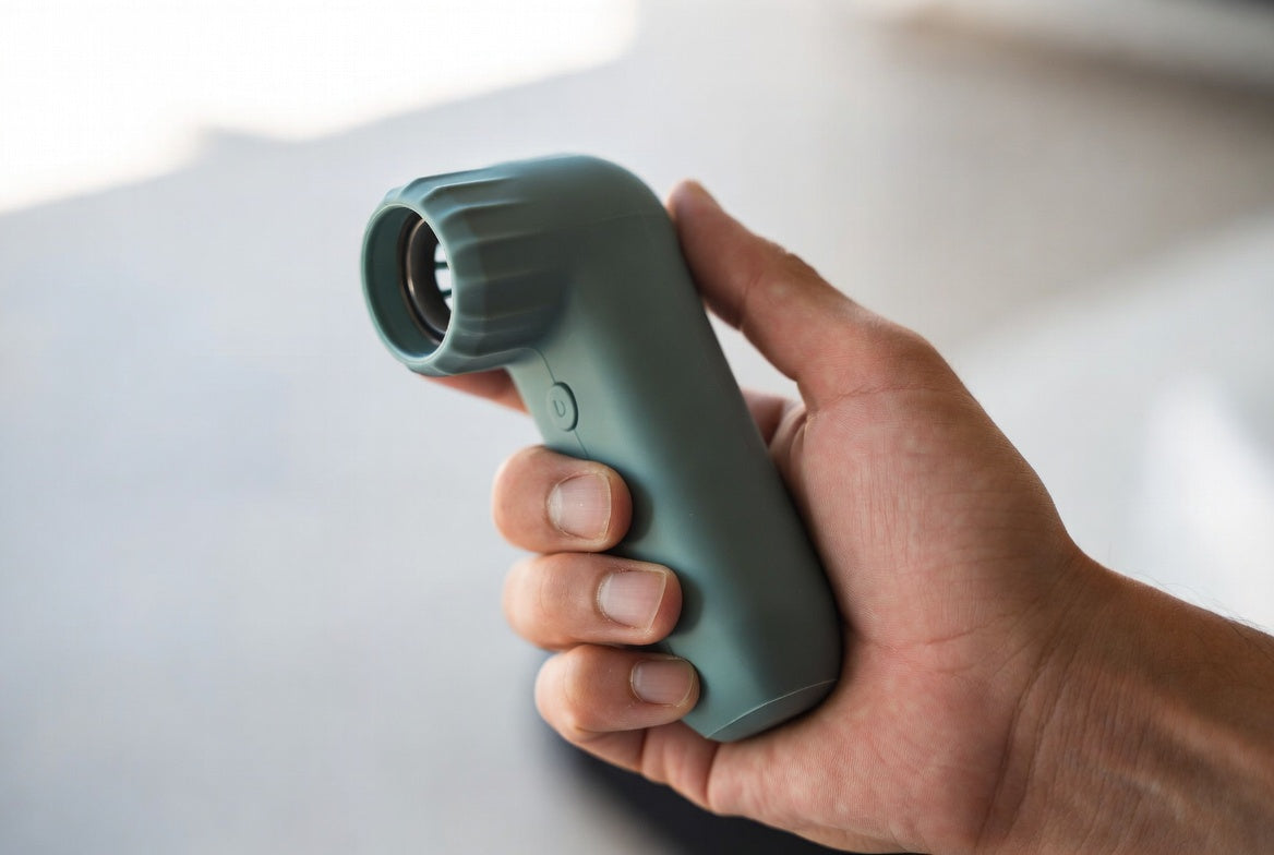 Handheld Device with Silicone Grip