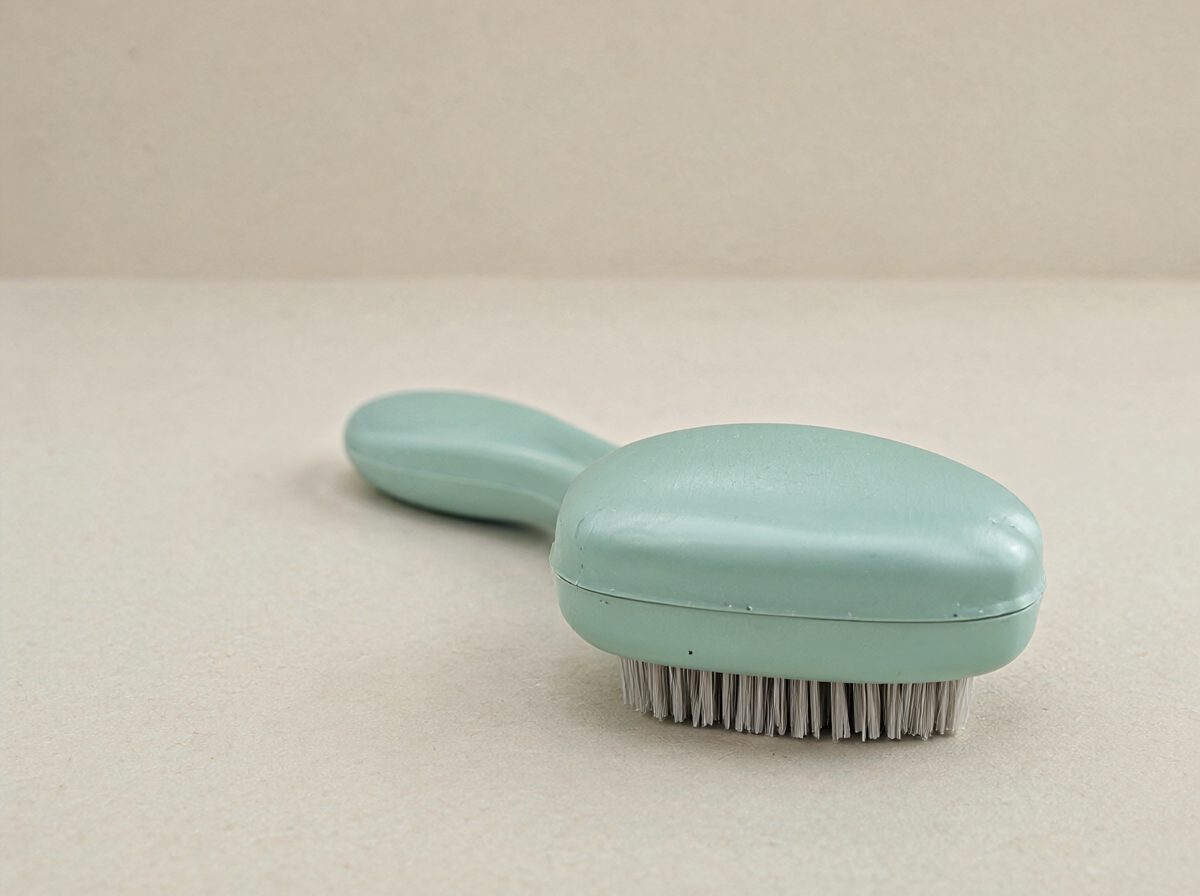 Grooming Brush with a Silicone Head