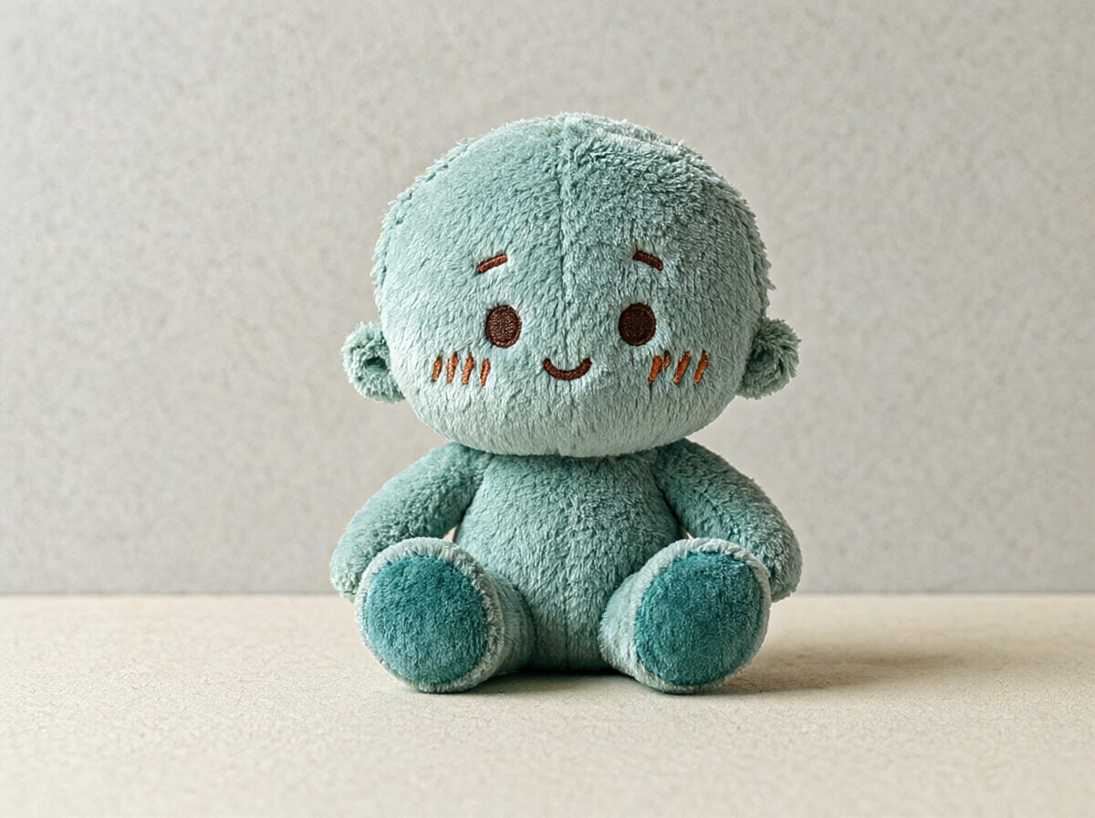 Embroidered Plush Doll